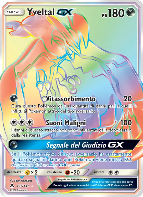 Yveltal GX #137 — Apocalisse Di Luce