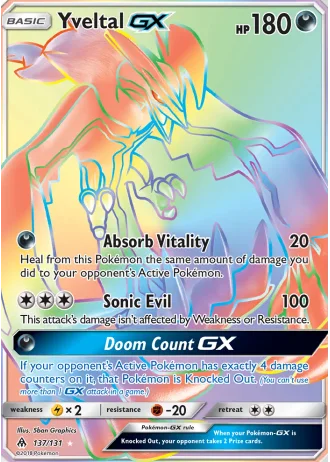 Yveltal GX #137 — Forbidden Light