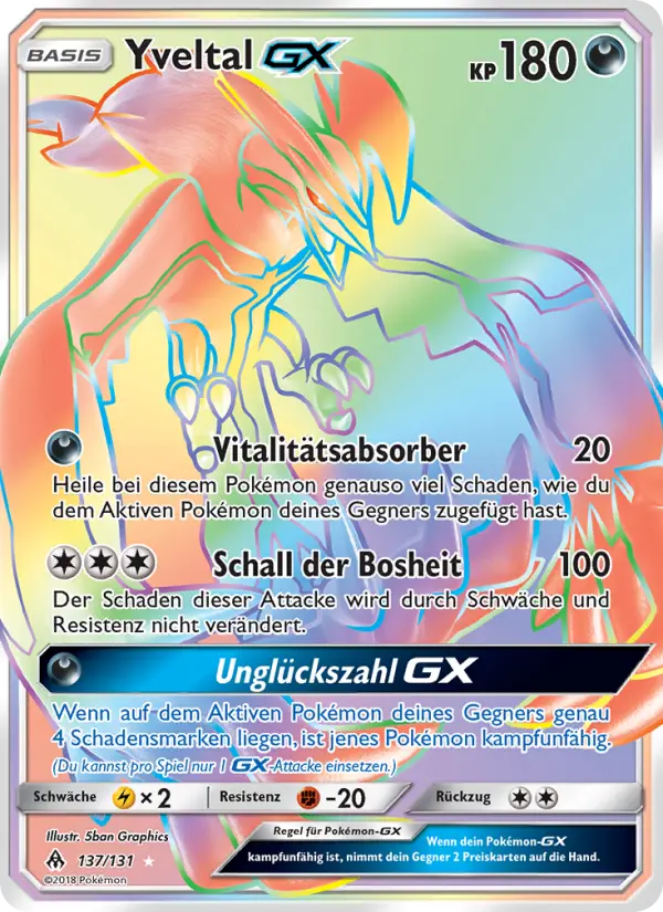 Yveltal GX #137 — Grauen Der Lichtfinsternis