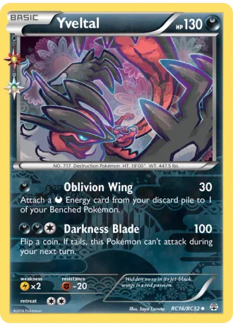 Yveltal RC16 — Radiant Collection (Generations)