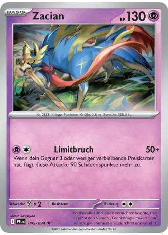 Zacian #045/94 — Fatale Flammen