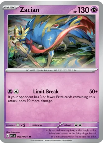 Zacian #045/94 — Phantasmal Flames