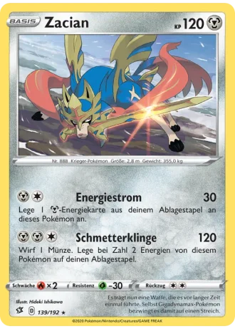 Zacian #139/192 — Clash der Rebellen