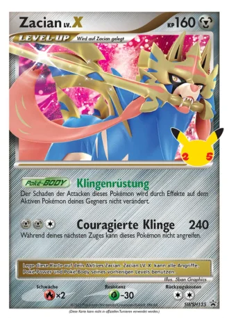 Zacian LV.X SWSH135 — Schwert & Schild Promos