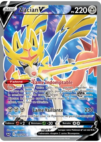 Zacian V #195 — Épée et Bouclier