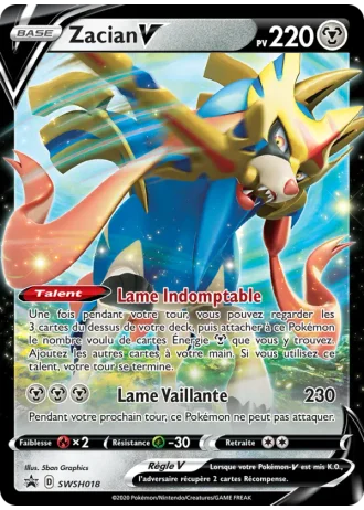 Zacian V SWSH018 — Épée & Bouclier Promos