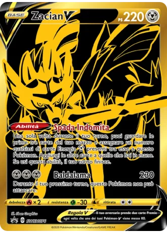Zacian V SWSH076 — Spada e Scudo Promos
