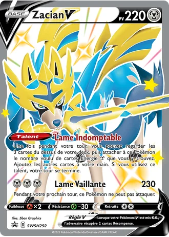 Zacian V SWSH292 — Épée & Bouclier Promos