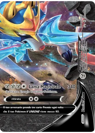 Zacian V UNIONE SWSH166 — Spada e Scudo Promos