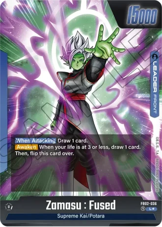 Zamasu : Fused (Alternative Art) FB02-036 — Blazing Aura (FB02)