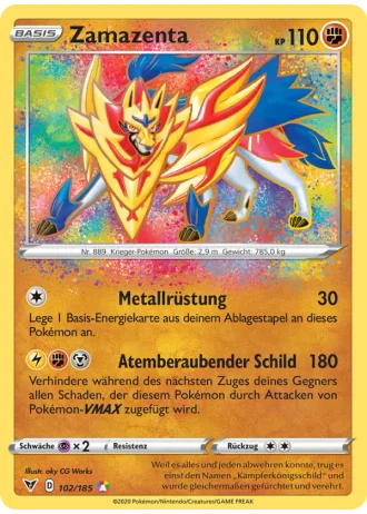 Zamazenta #102/185 — Farbenschock