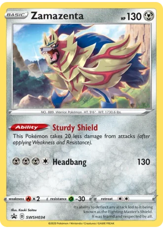 Zamazenta SWSH034 — Sword & Shield Promos
