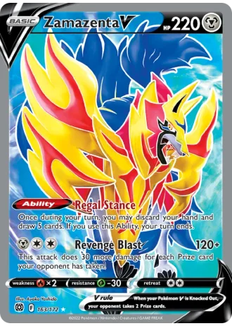 Zamazenta V #163/172 — Brilliant Stars