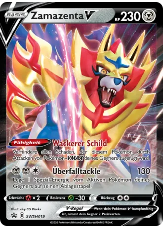 Zamazenta V SWSH019 — Schwert & Schild Promos