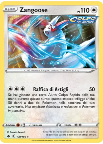 Zangoose #120/198 — Regno Glaciale