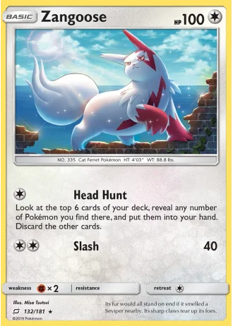 Zangoose #132/181 — Team Up