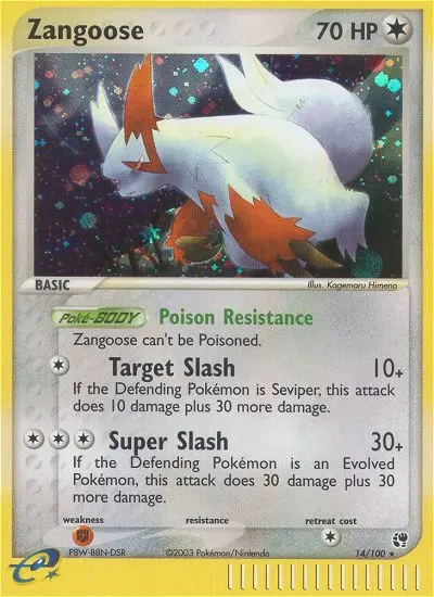 Zangoose #14 — EX Tempesta di Sabbia