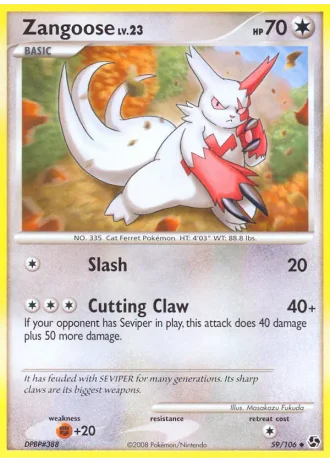 Zangoose #59/106 — Incontri Leggendari