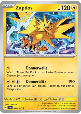 Zapdos #065 — Maskerade im Zwielicht