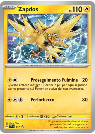 Zapdos #157 — Scarlatto e Violetto Promos