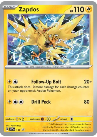 Zapdos #157 — Scarlet & Violet Promos
