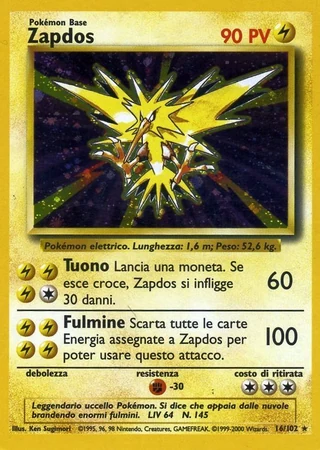 Zapdos #16 — Set Base