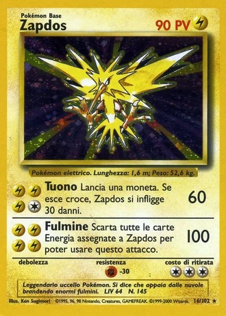 Zapdos #16/102 — Set Base
