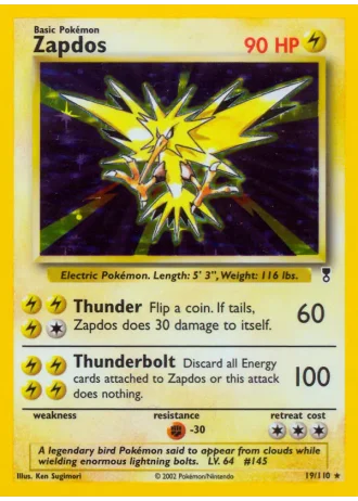 Zapdos #19 — Legendary Collection