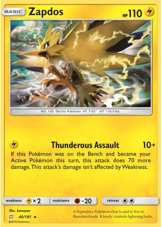 Zapdos #40 — Team Up