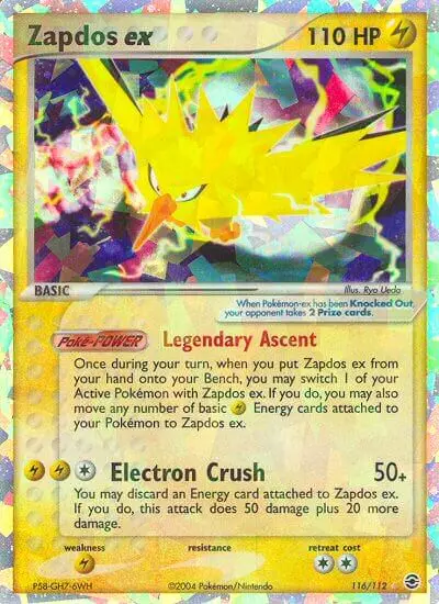 Zapdos ex #116 — EX RossoFuoco e VerdeFoglia
