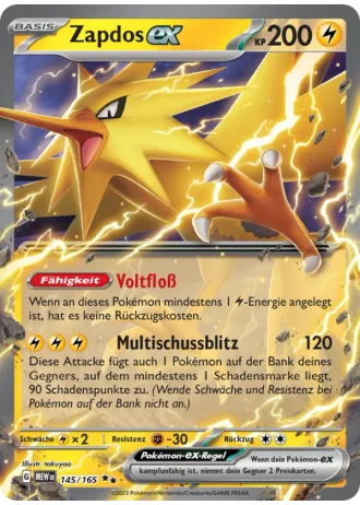 Zapdos ex #145/165 — 151