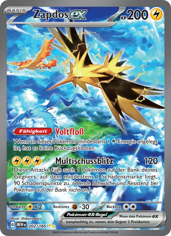 Zapdos ex #202 — 151