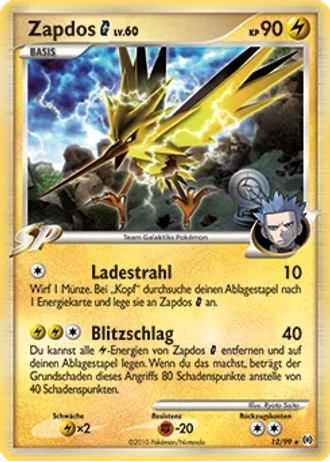 Zapdos G #12/99 — Arceus