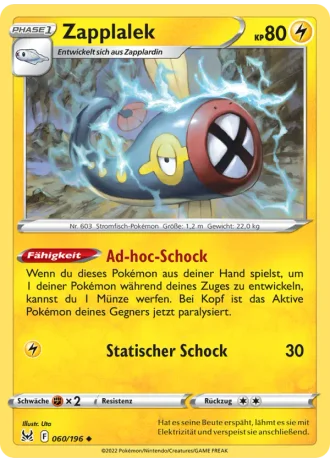 Zapplalek #060/196 — Verlorener Ursprung