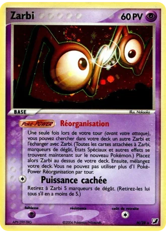 Zarbi N/28 — EX Forces Cachées Collection Zarbi