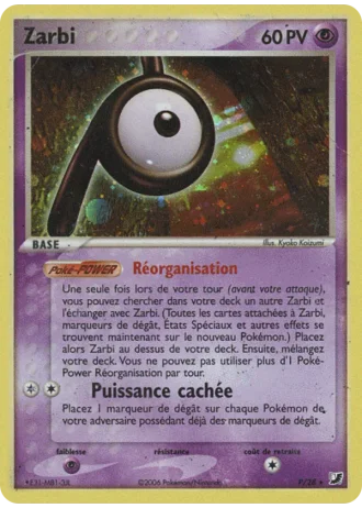 Zarbi P/28 — EX Forces Cachées Collection Zarbi