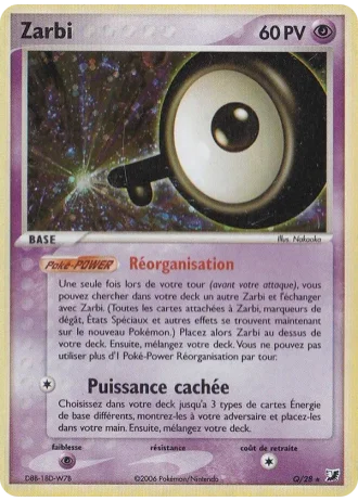 Zarbi Q/28 — EX Forces Cachées Collection Zarbi