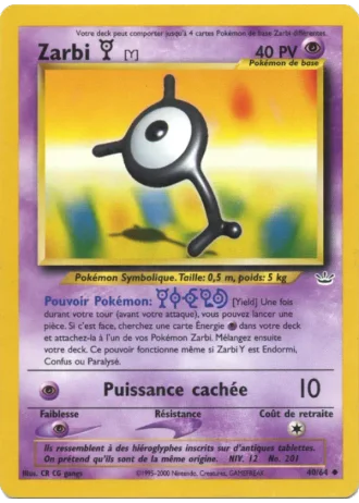 Zarbi Y #40/64 — Neo Revelation