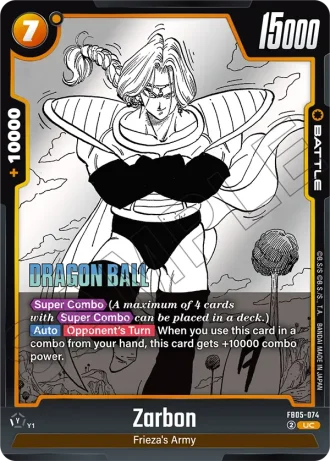 Zarbon  SB02-074 — Manga Booster 02 (SB02)