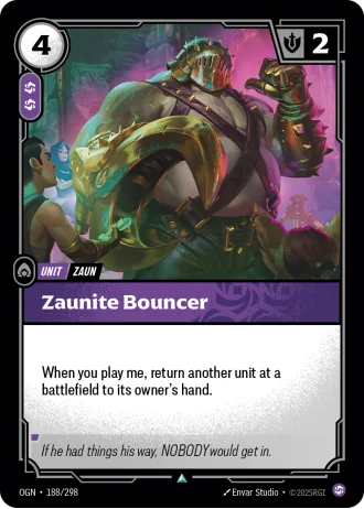 Zaunite Bouncer #188/298 — Origins