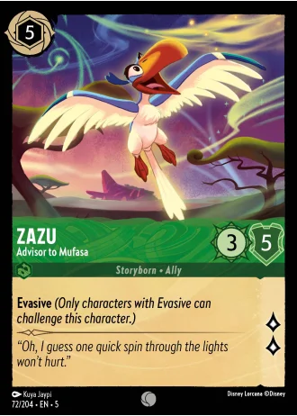 Zazu - Advisor to Mufasa #72/204 — Shimmering Skies