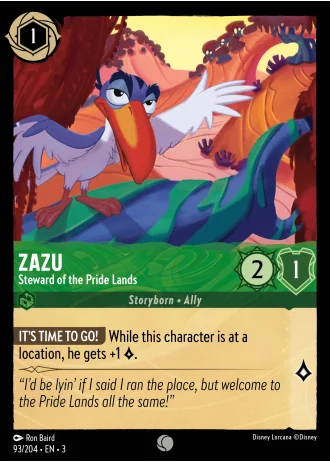 Zazu - Steward of the Pride Lands #93/204 — Into the Inklands