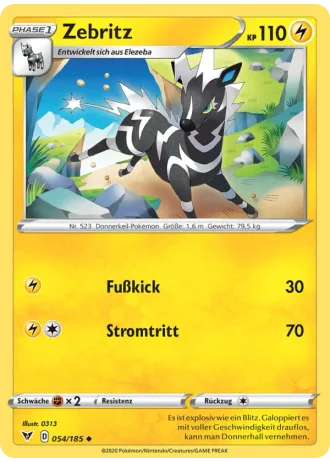 Zebritz #54/185 — Farbenschock