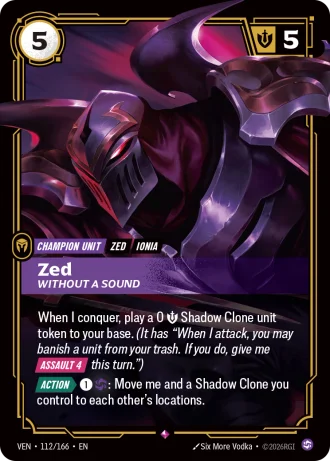 Zed, Without a Sound #112/166 — Vendetta