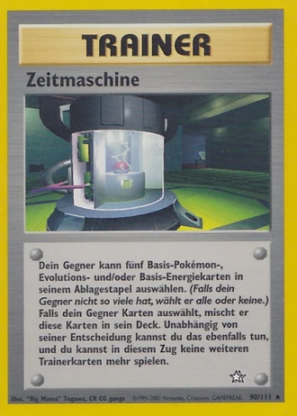 Zeitmaschine (1. Edition) #90/111 — Neo Genesis (1. Edition)