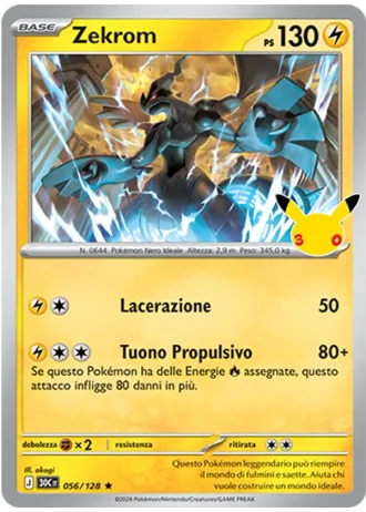 Zekrom #056 — 30° Anniversario