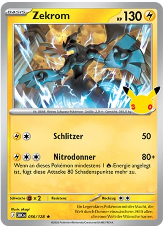 Zekrom #056/128 — 30 Jahre