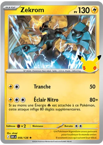 Zekrom #056/128 — 30e Anniversaire