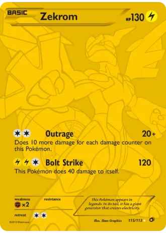 Zekrom #115 — Legendary Treasures