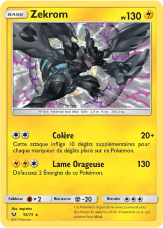 Zekrom #35 — Légendes Brillantes